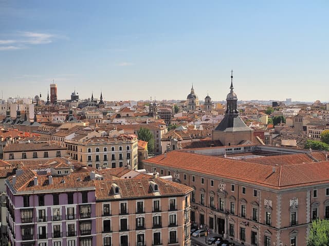 Rooftops of central Madrid, the 1969 host city