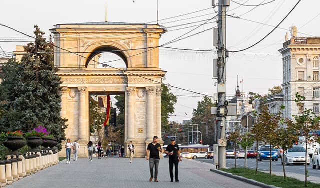The Arch of Triumph in Chișinău